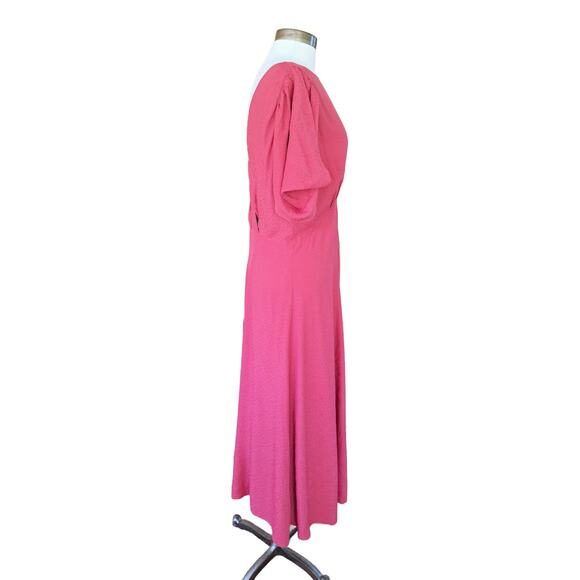 Ted Baker Rose Midi Dress with Tulip Sleeves - Picture 6 of 16